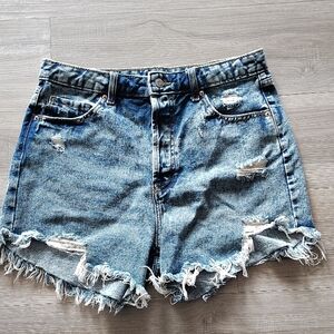 Wild Fable Blue Distressed Jean Shorts
